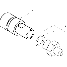 A.10.A(55) MOTOR CASE DRAIN ATTACHMENT KIT - 1/2 MALE COUPLER