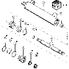 A.10.A(65) HYDRAULIC CYLINDER - 414709A1 AND 87501757, ROW MARKER, 8 ROW WIDE & 12 ROW NARROW MOUNTED STACKER