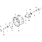 D.13.B(05) ENDWISE TRANSPORT SPINDLE, HUB AND WHEEL, 8 RN - RIGID TRAILING (BSN PNL001208)