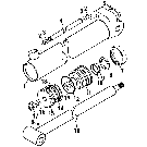 059 D-100 BACKHOE, BOOM, CROWD & BUCKET CYLINDER, 272767