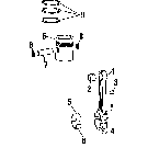045 L423D ONAN ENGINE PISTON GROUP